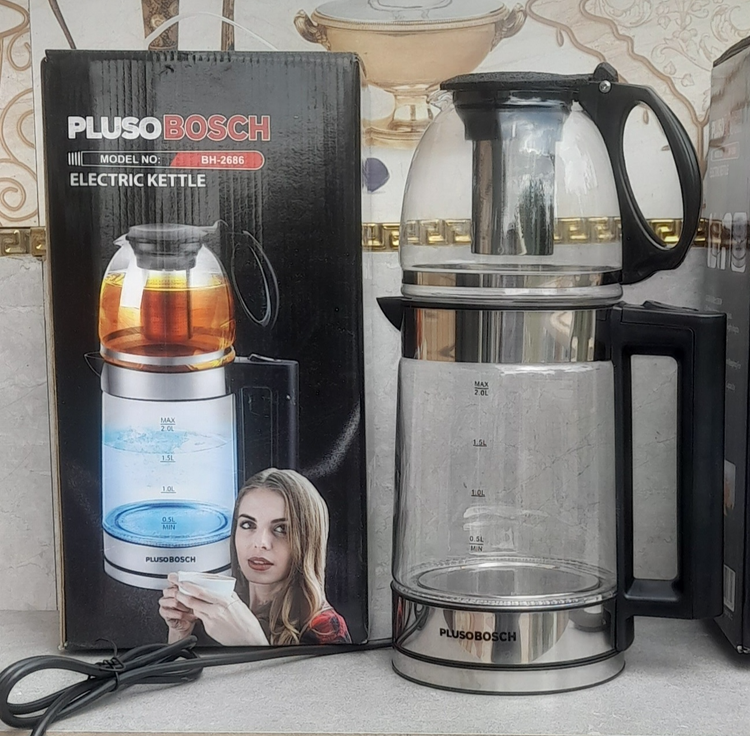 چای ساز بوش مدل BH2686 با کتری پیرکس